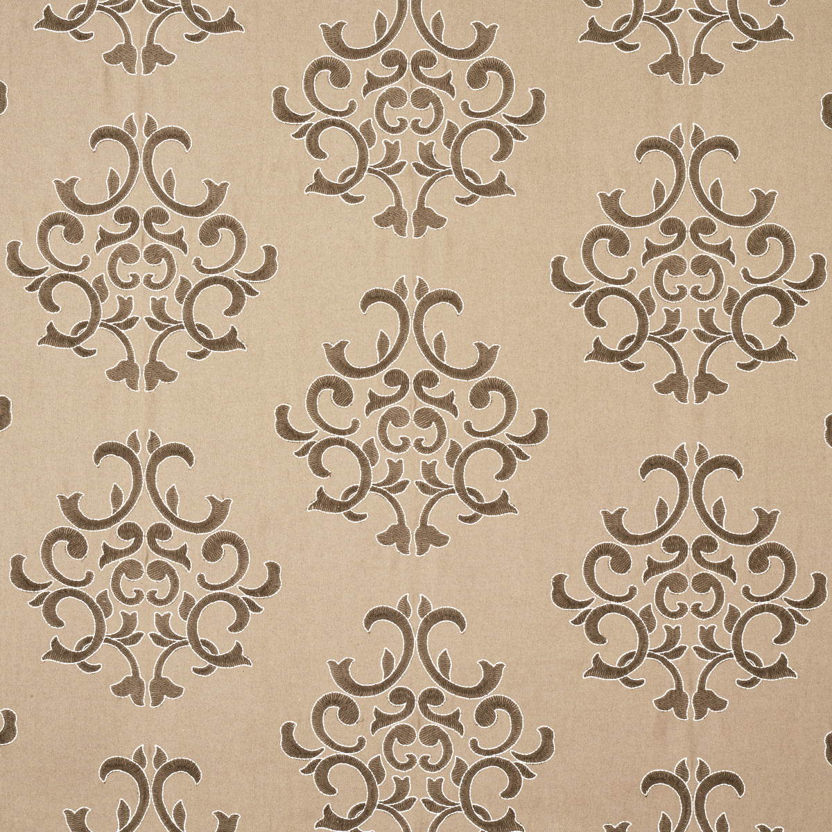 Byron Embroidered Wool | Buckskin