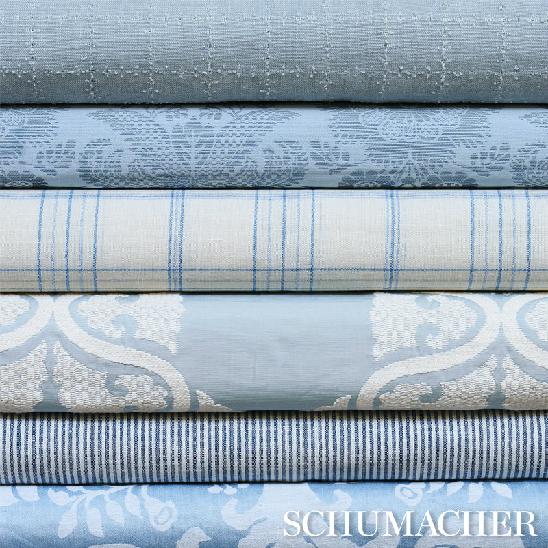 ANNA DAMASK | Soft Blue