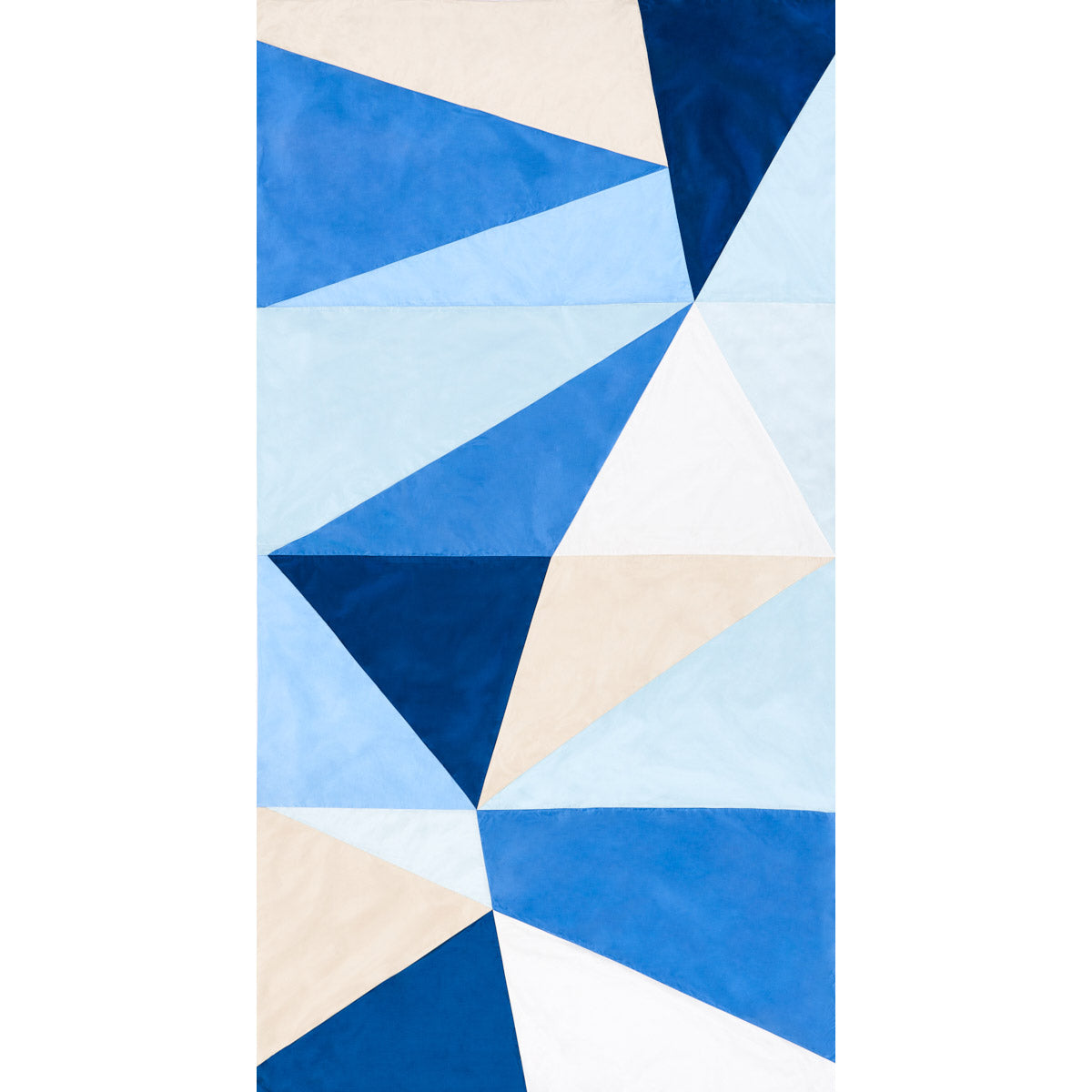 CUBIST SILK PANEL | Blue