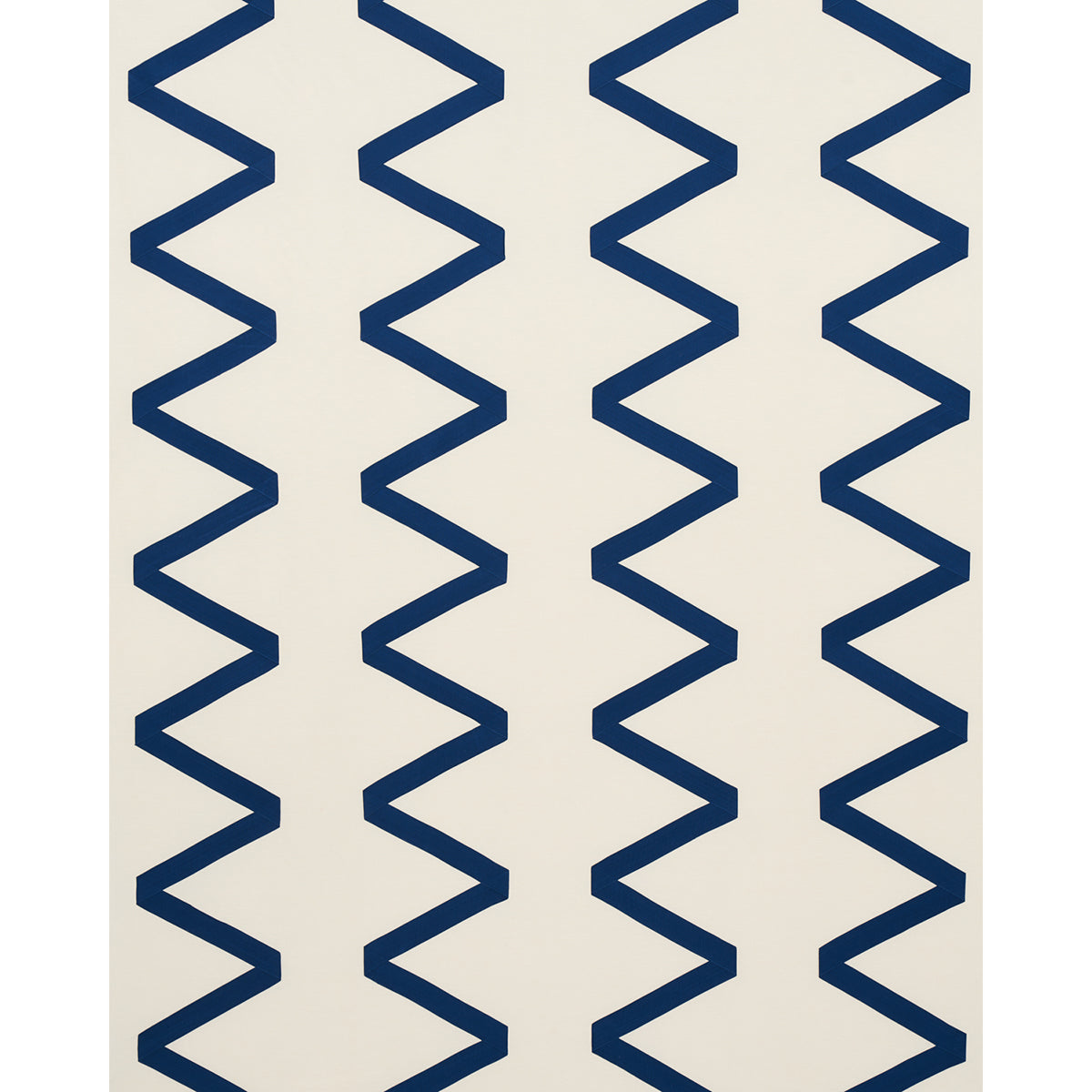 LEGERE LINEN SILK APPLIQUÉ | Cobalt On Ivory