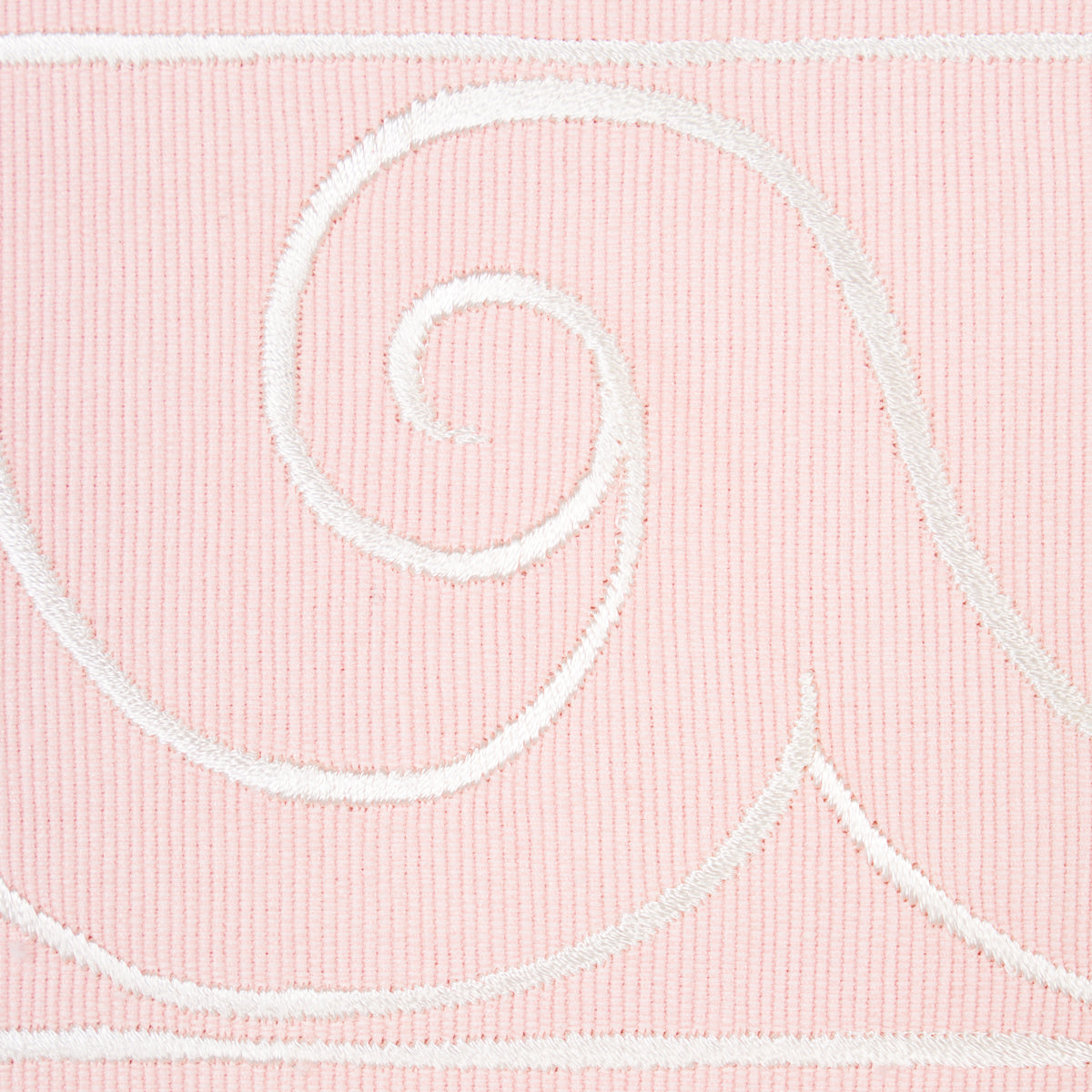 GREEK WAVES TRIM | White On Blush