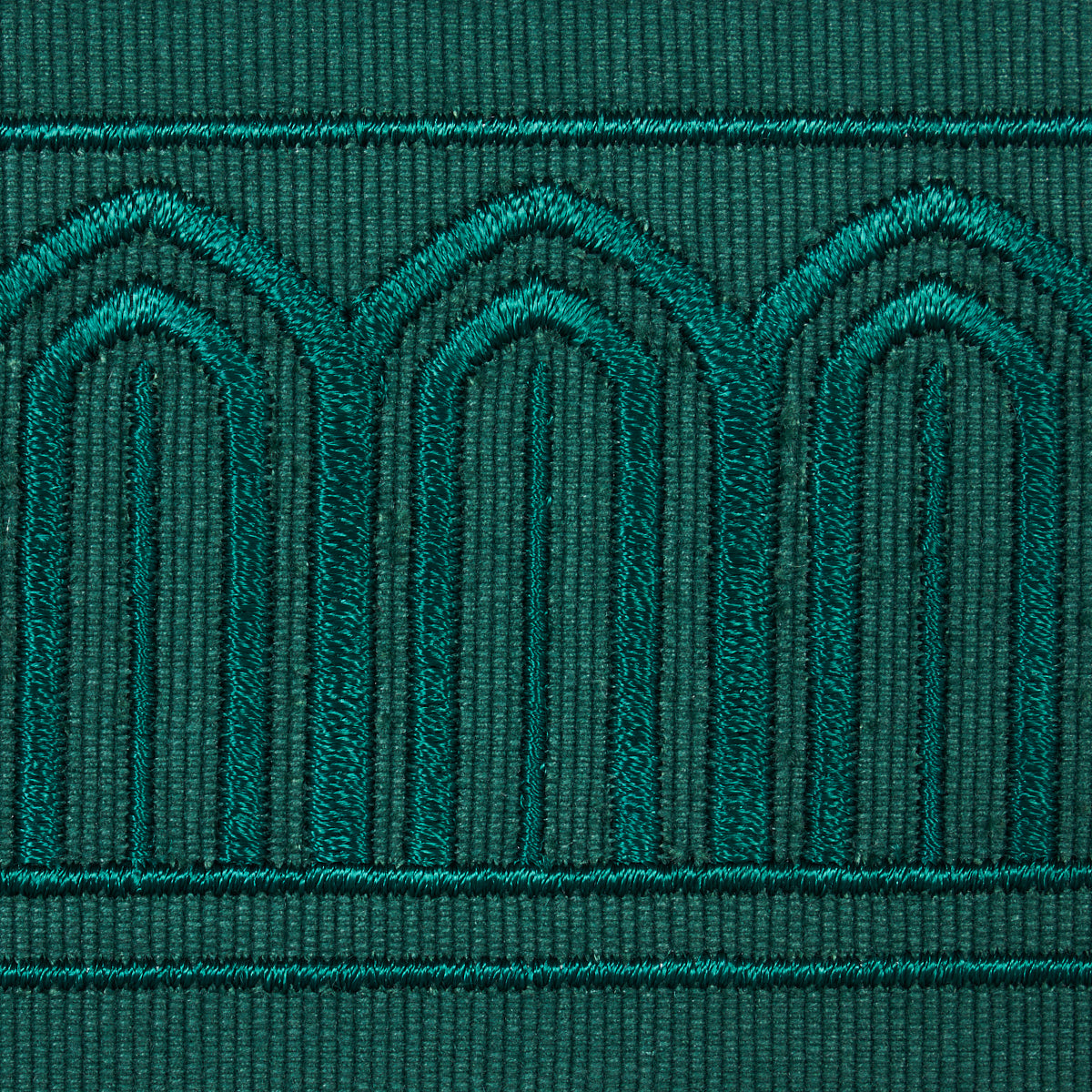 ARCHES EMBROIDERED TAPE MEDIUM | Emerald