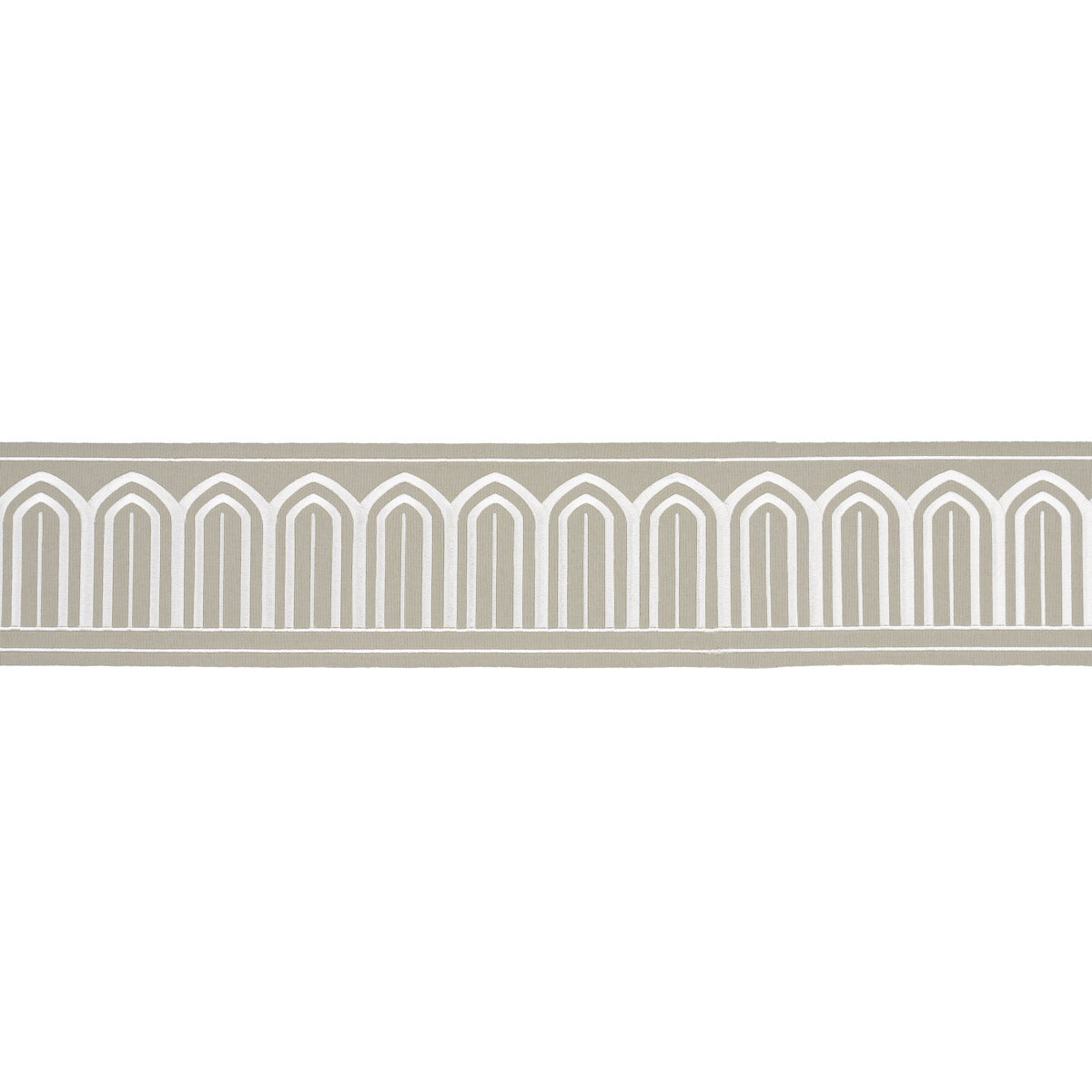 ARCHES EMBROIDERED TAPE WIDE | Taupe