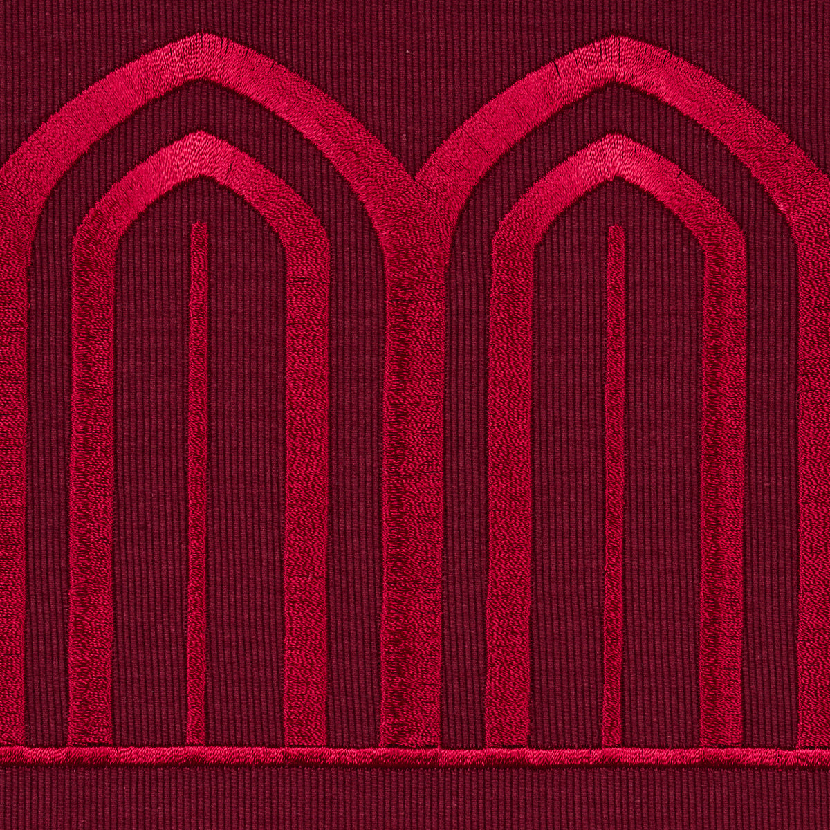 ARCHES EMBROIDERED TAPE WIDE | Red