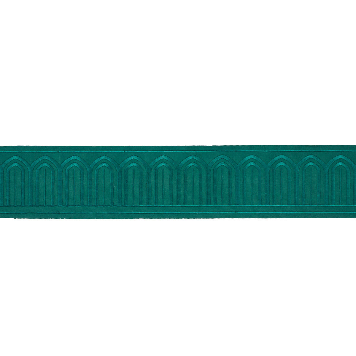 ARCHES EMBROIDERED TAPE WIDE | Emerald