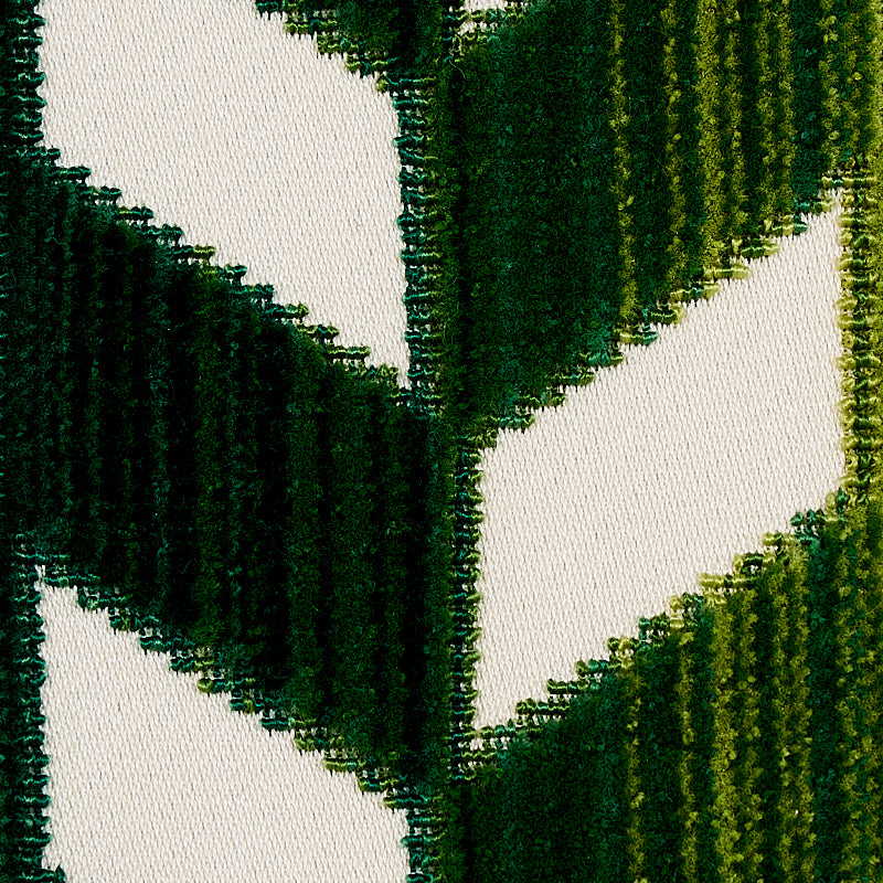 CHEVRON STRIÉ VELVET | Emerald