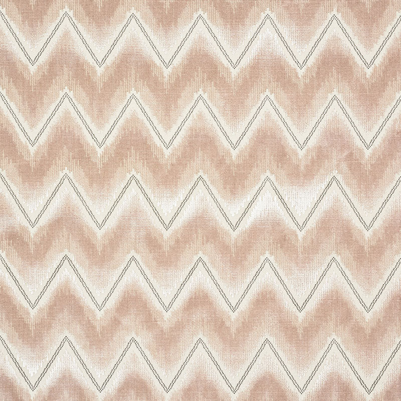 CHEVRON VELVET | Blush