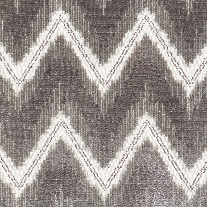 CHEVRON VELVET | Grey