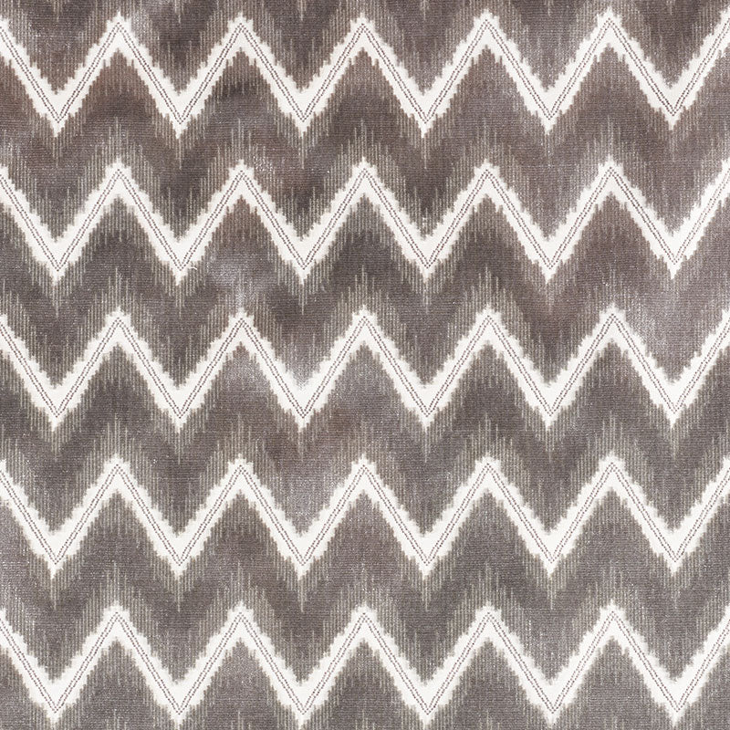 CHEVRON VELVET | Grey