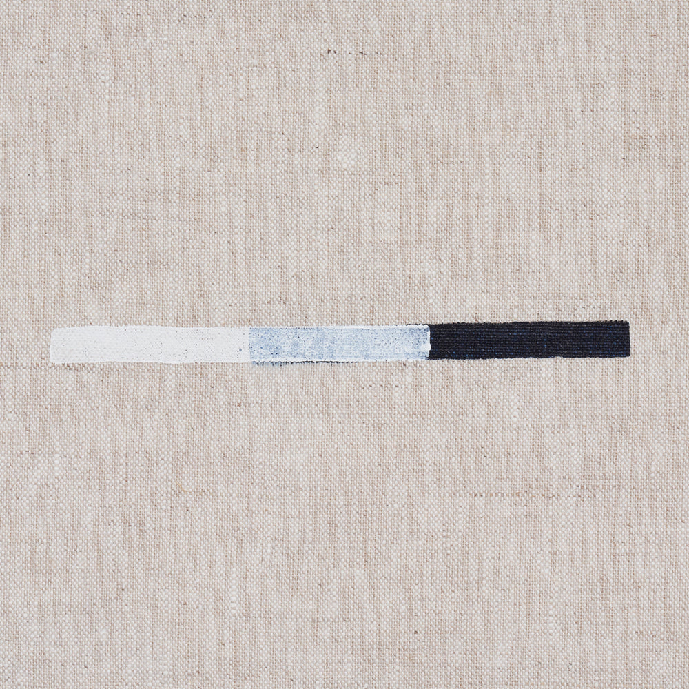 OVERLAPPING DASHES HAND-BLOCK PRINT | Navy