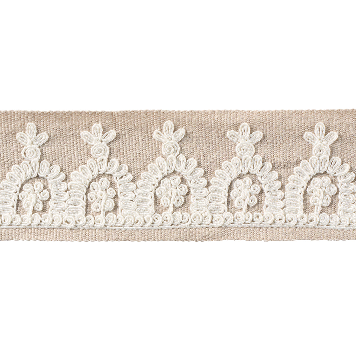 NOELIA EMBROIDERED TAPE | Natural