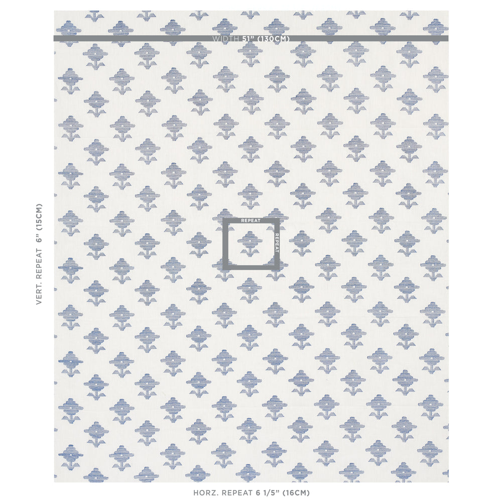 Rubia Embroidery | Blue