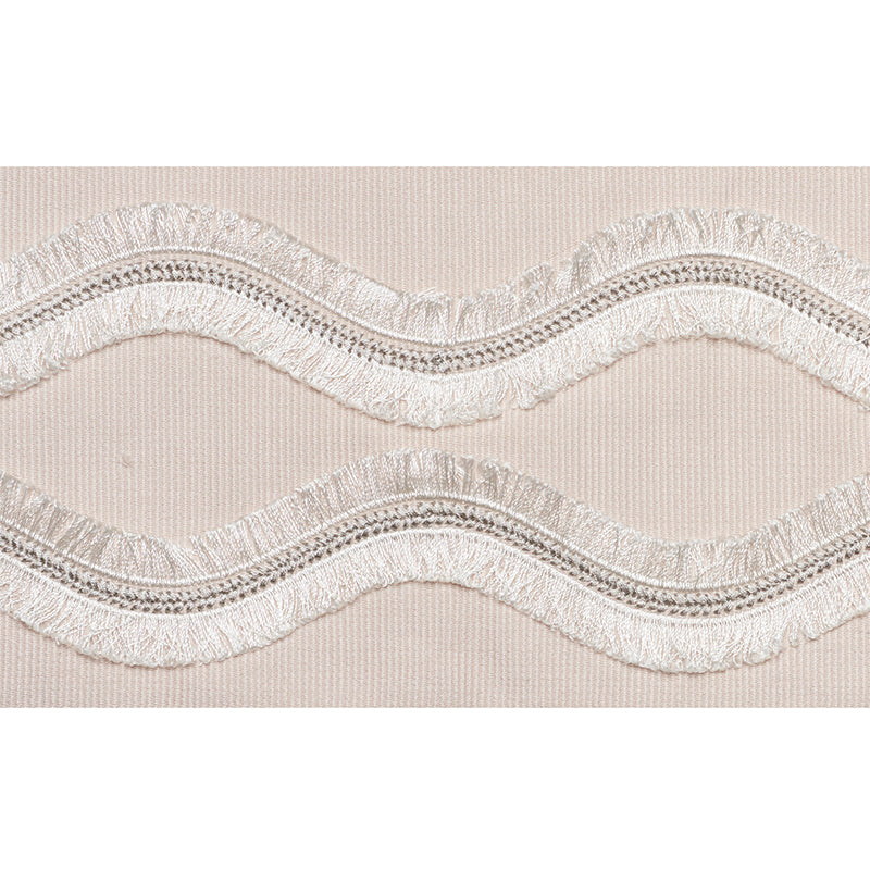 OGEE EMBROIDERED TAPE | Blush