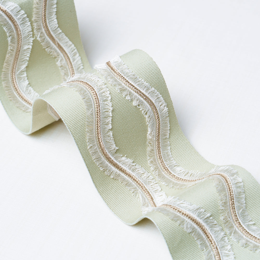 OGEE EMBROIDERED TAPE | Seaglass
