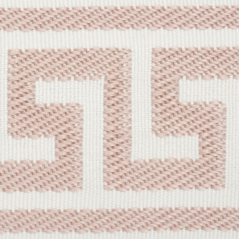 ETIENNE SILK GREEK KEY WIDE | Blush