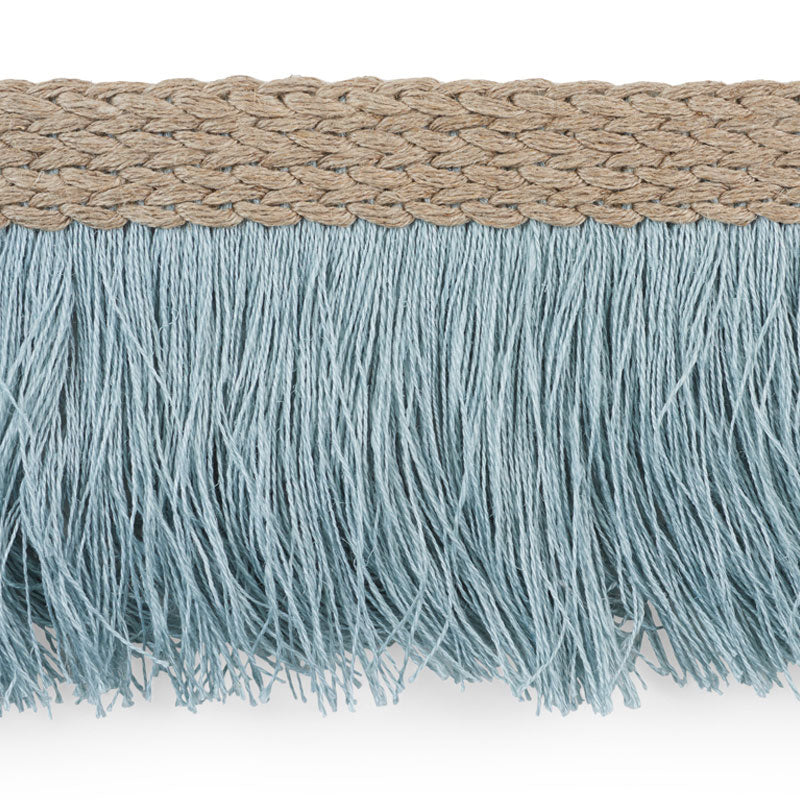 BRAIDED LINEN FRINGE | Sky