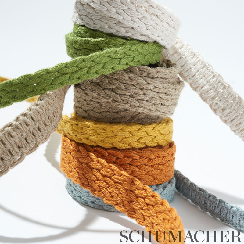 BRAIDED LINEN TAPE MEDIUM | Orange