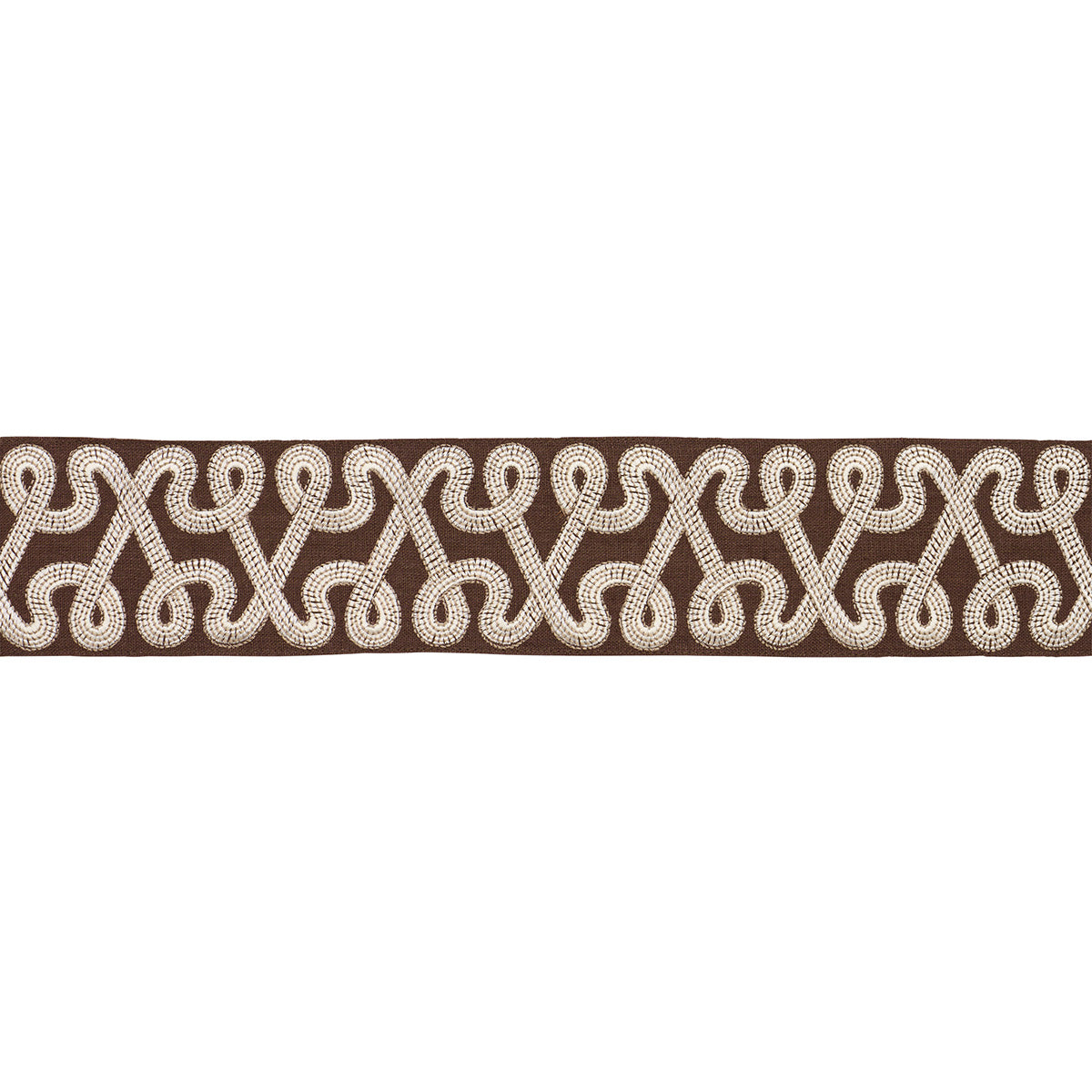 FREEFORM EMBROIDERED TAPE | Chocolate