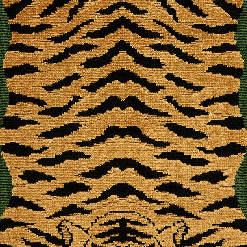 Jokhang Tiger Velvet | Peacock & Olive