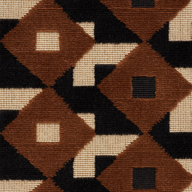 DAZZLE SHIP VELVET | Brown & Black