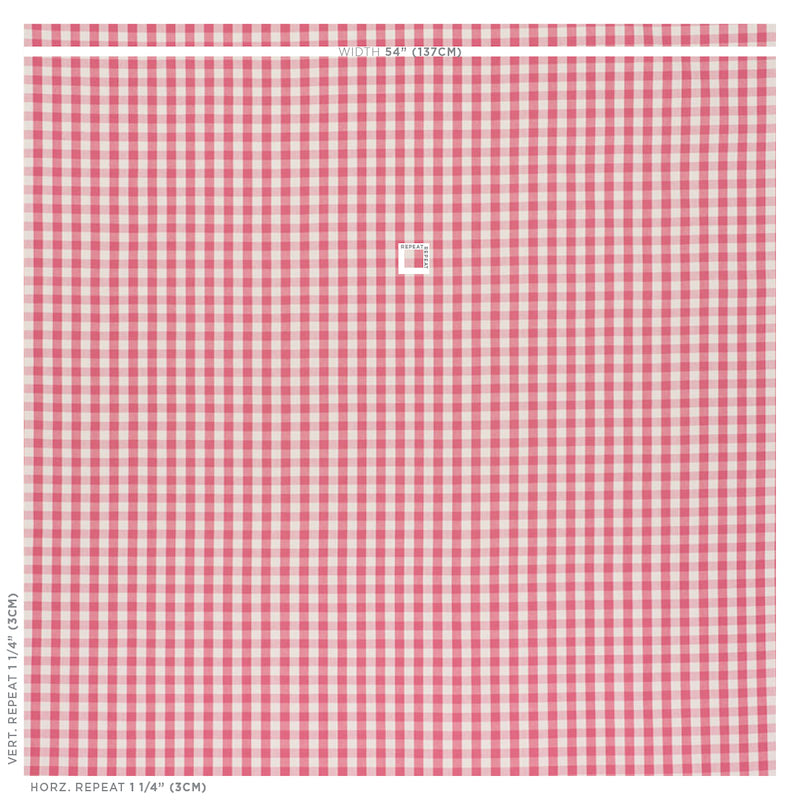 ELTON COTTON CHECK | Magenta