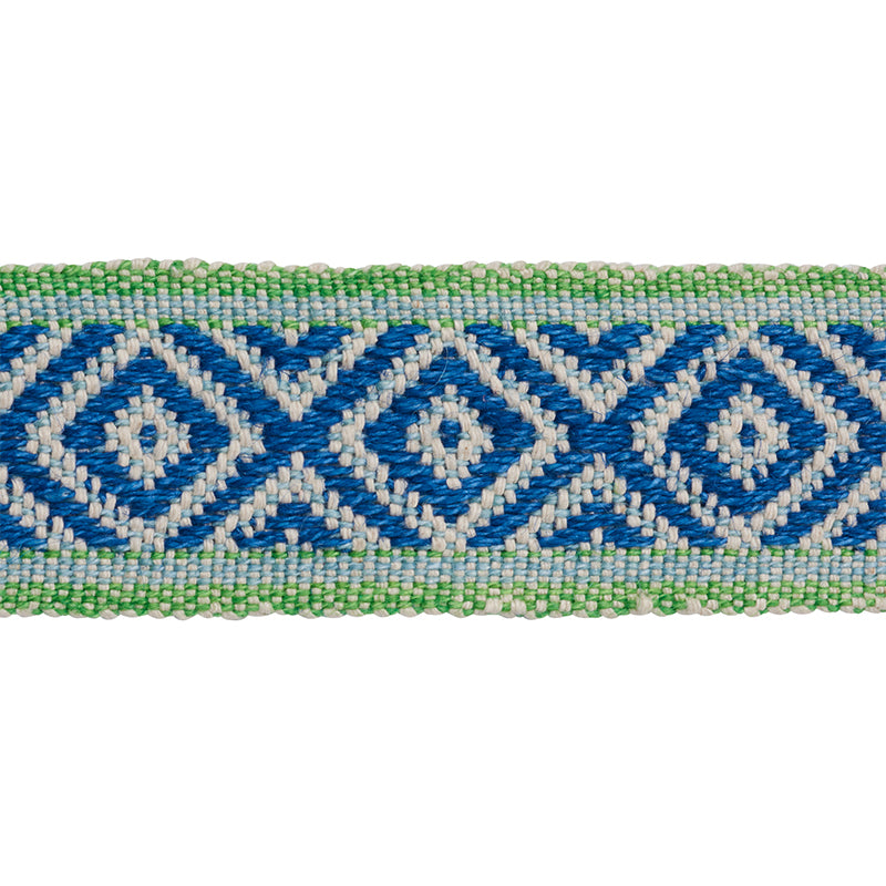 LARSON HANDWOVEN TAPE | Blue & Green