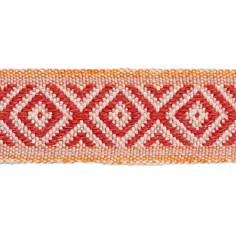 LARSON HANDWOVEN TAPE | Red & Orange