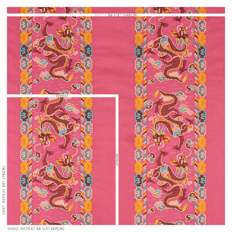 LOTAN DRAGON EMBROIDERY | Pink