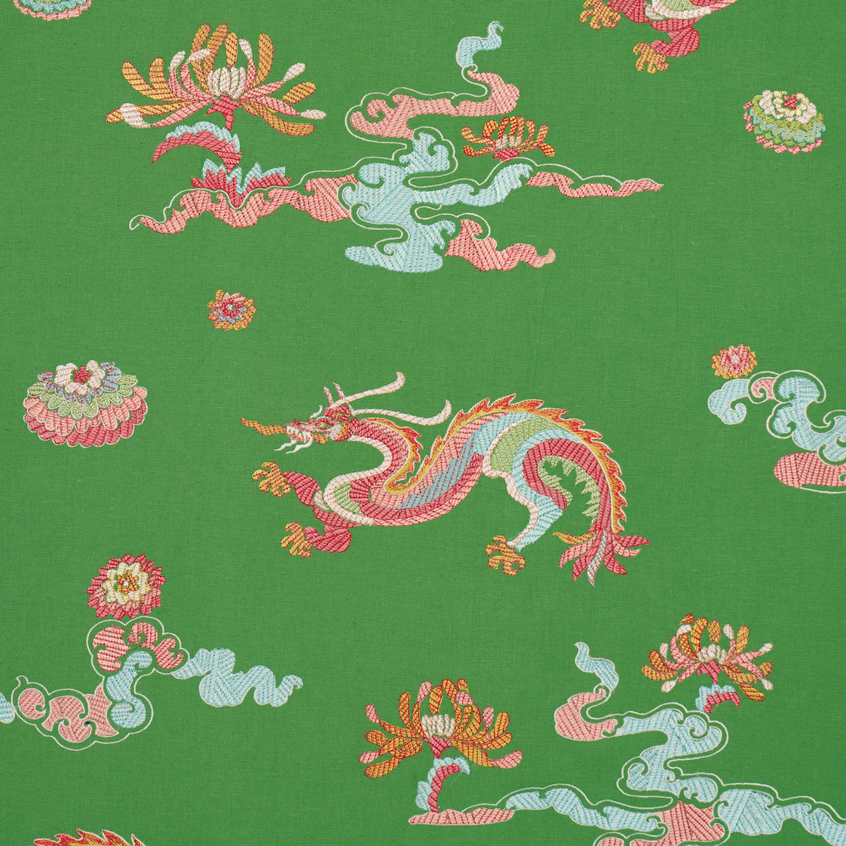 Hanlun Dragon Embroidery | GREEN