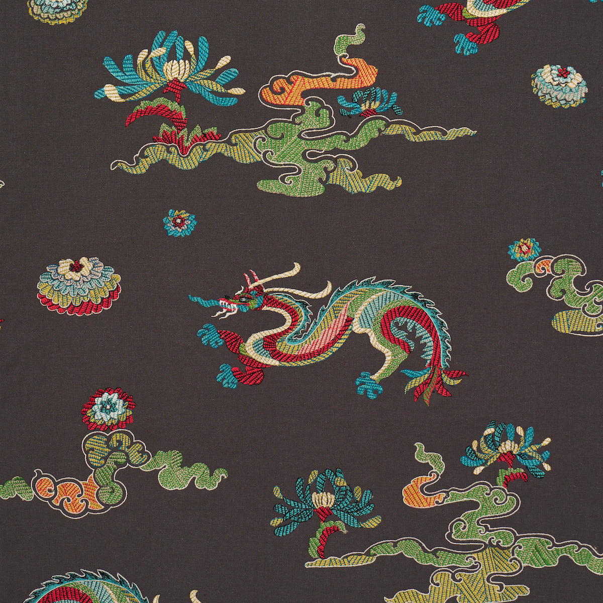 Hanlun Dragon Embroidery | Charcoal