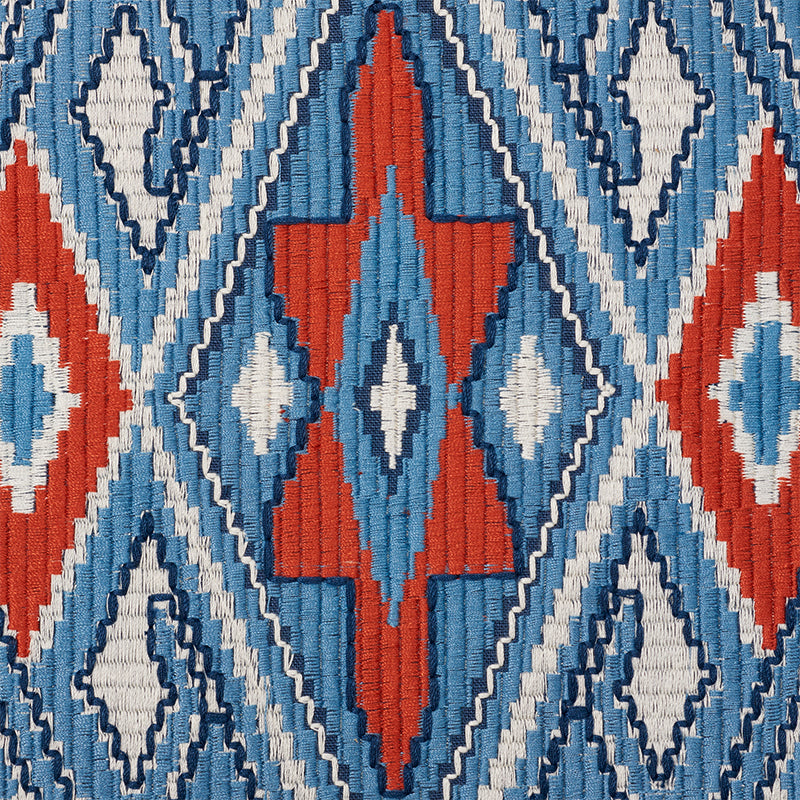 Bayeta Embroidery | BLUE & RED