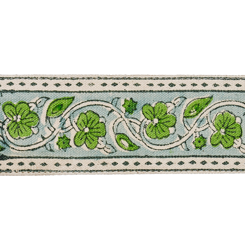 MILA HAND BLOCK PRINT TAPE | Green