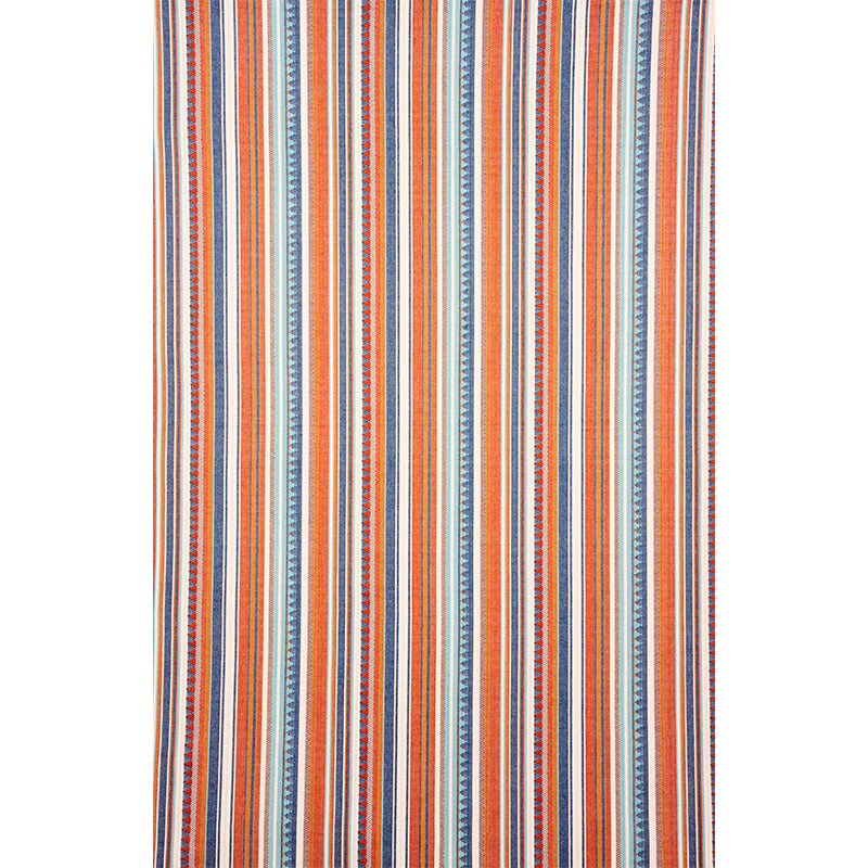 ZUNI STRIPE | BLUE & ORANGE