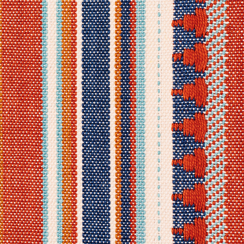 ZUNI STRIPE | BLUE & ORANGE