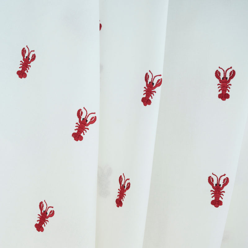LOBSTER EMBROIDERY | WHITE