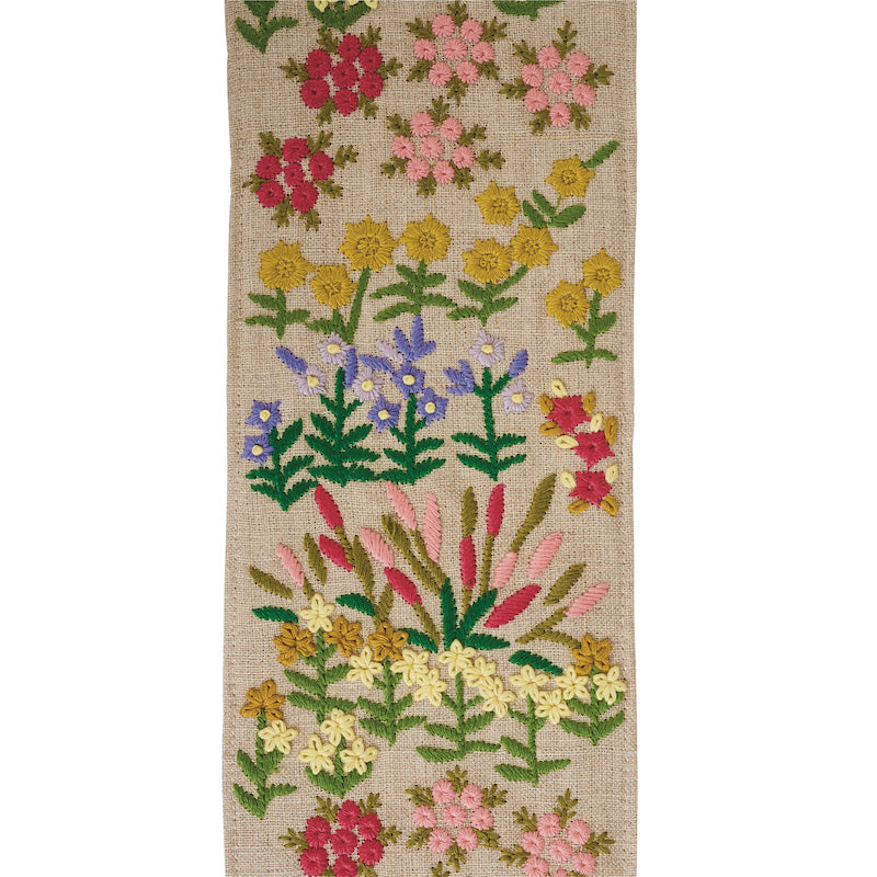 LULA EMBROIDERED TAPE | Natural