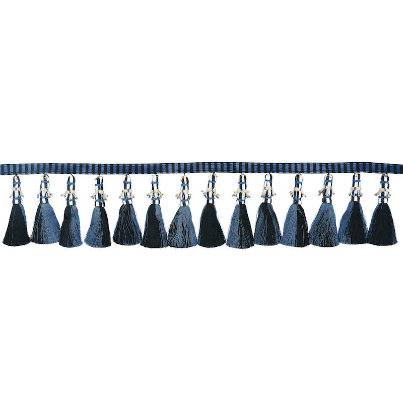 ANTONY TASSEL TRIM | Blue & Black