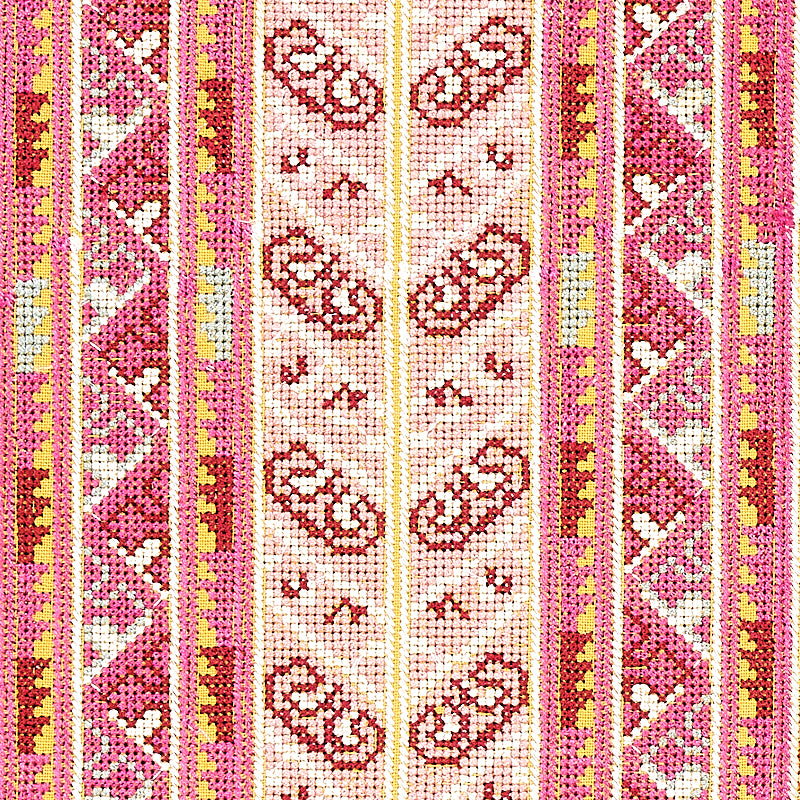 VINKA EMBROIDERY | Pink & Yellow