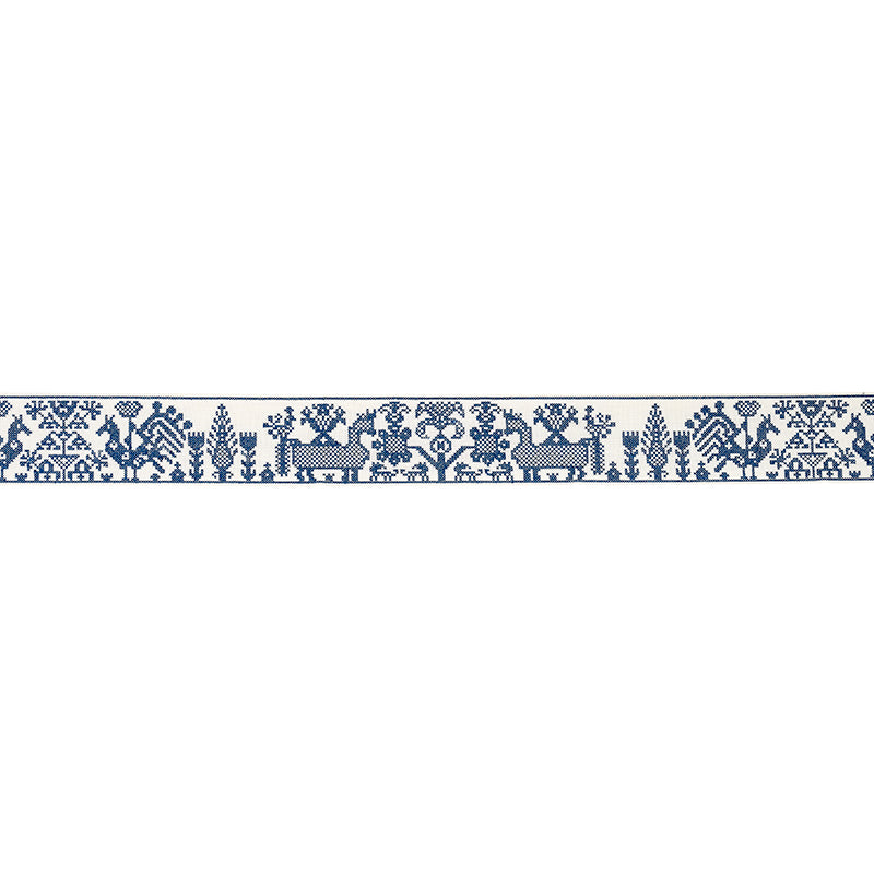 TARPAN EMBROIDERED TAPE | NAVY