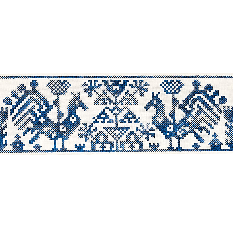 TARPAN EMBROIDERED TAPE | NAVY
