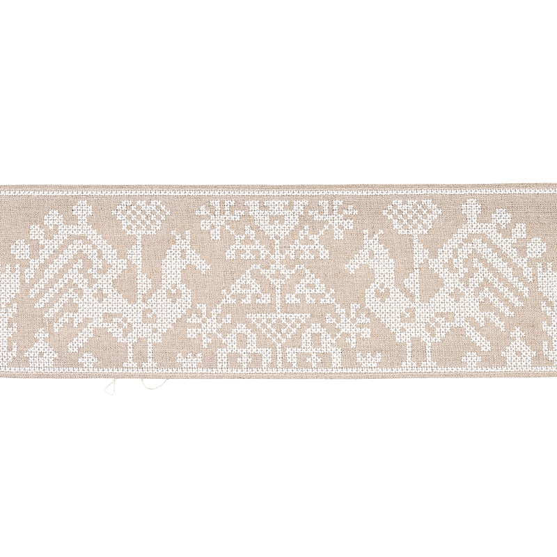 TARPAN EMBROIDERED TAPE | Natural