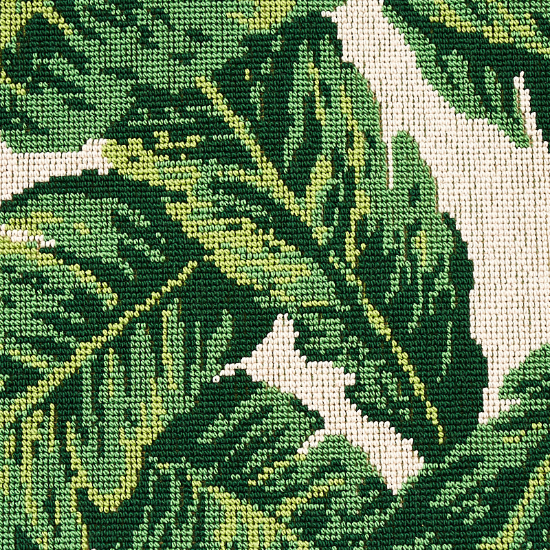 TROPICAL LEAF ÉPINGLÉ | Green & Ivory