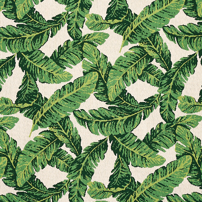 TROPICAL LEAF ÉPINGLÉ | Green & Ivory