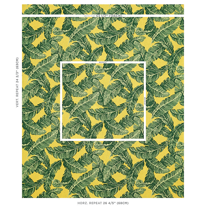 TROPICAL LEAF ÉPINGLÉ | GREEN & YELLOW