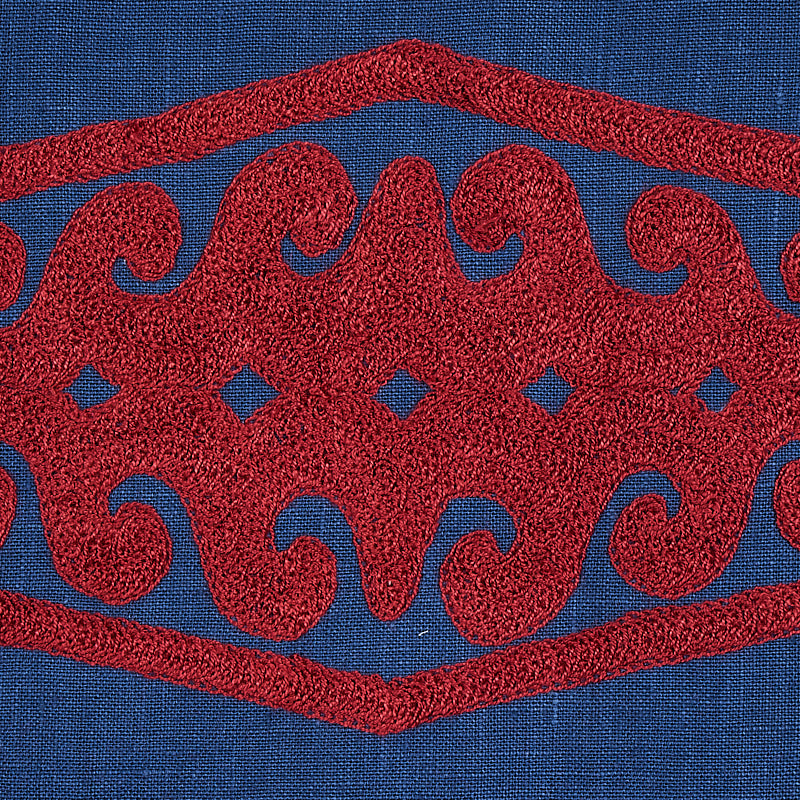 SEEMA EMBROIDERY | Blue & Red