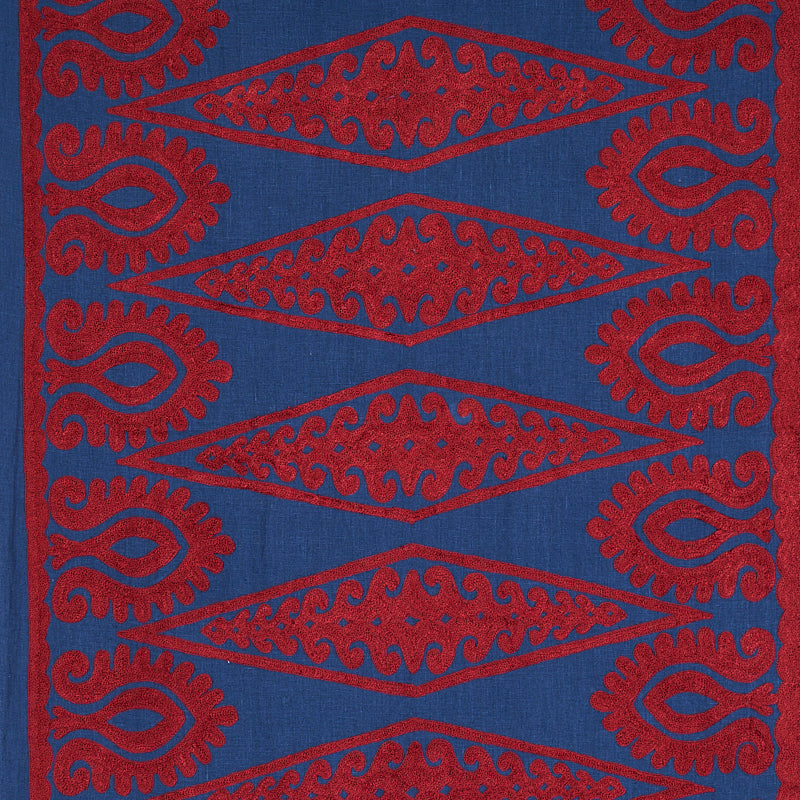 SEEMA EMBROIDERY | Blue & Red