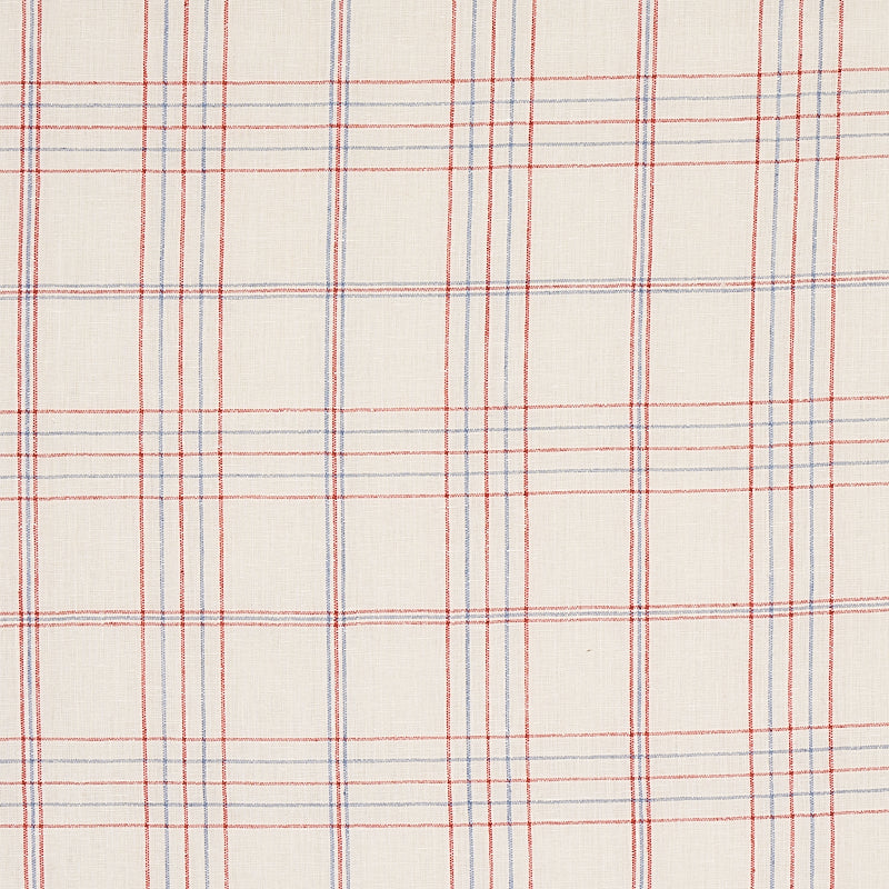 NILS PLAID LINEN | Red