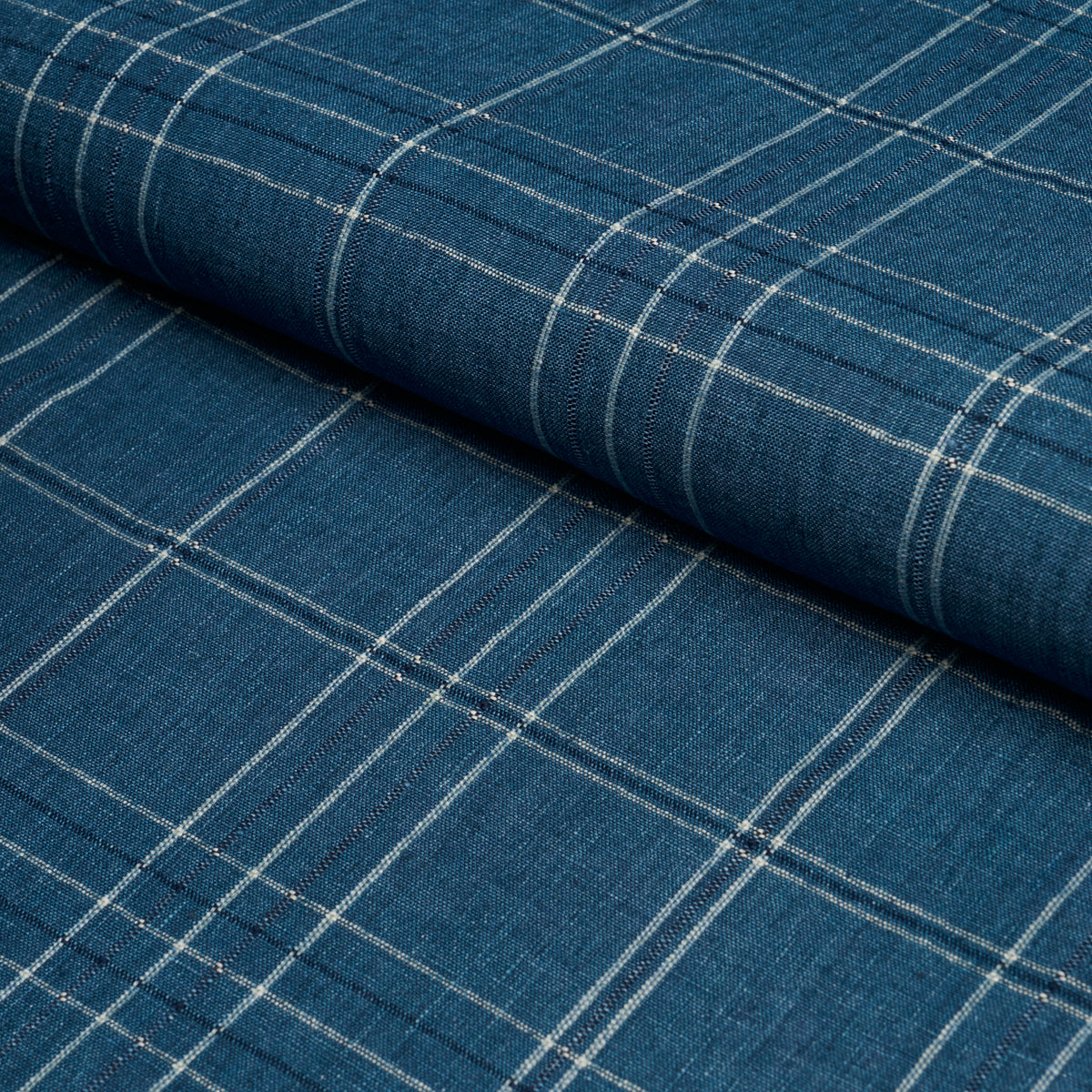 NILS PLAID LINEN | Denim