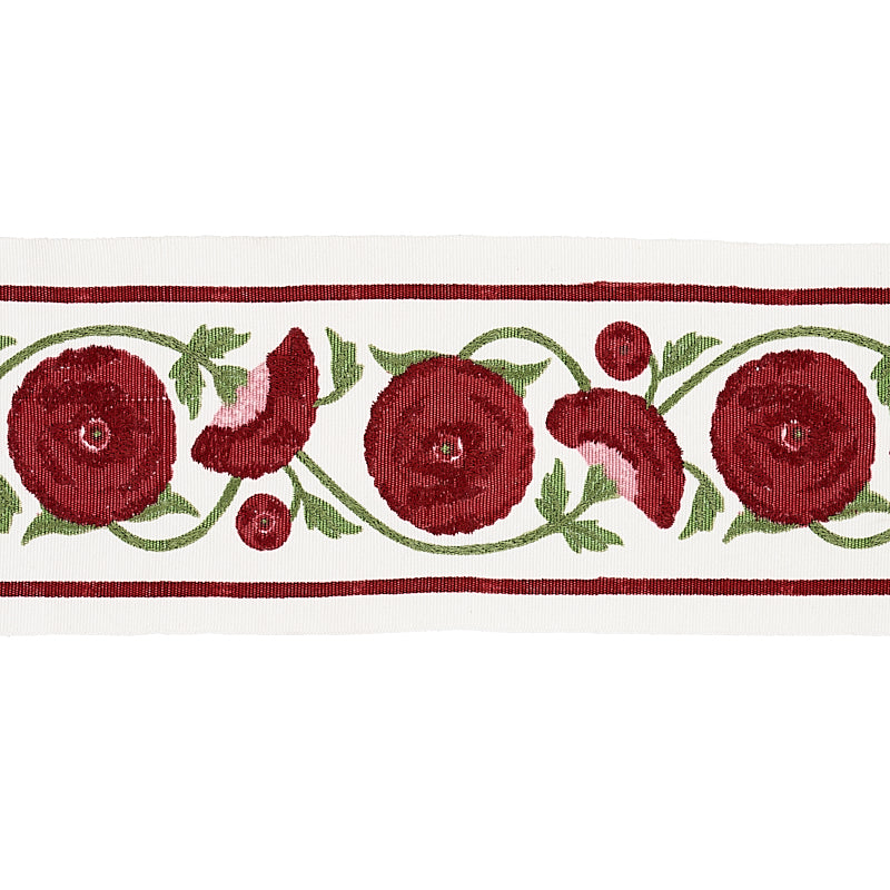 Saranda Flower Embroidery Tape | Cardinal