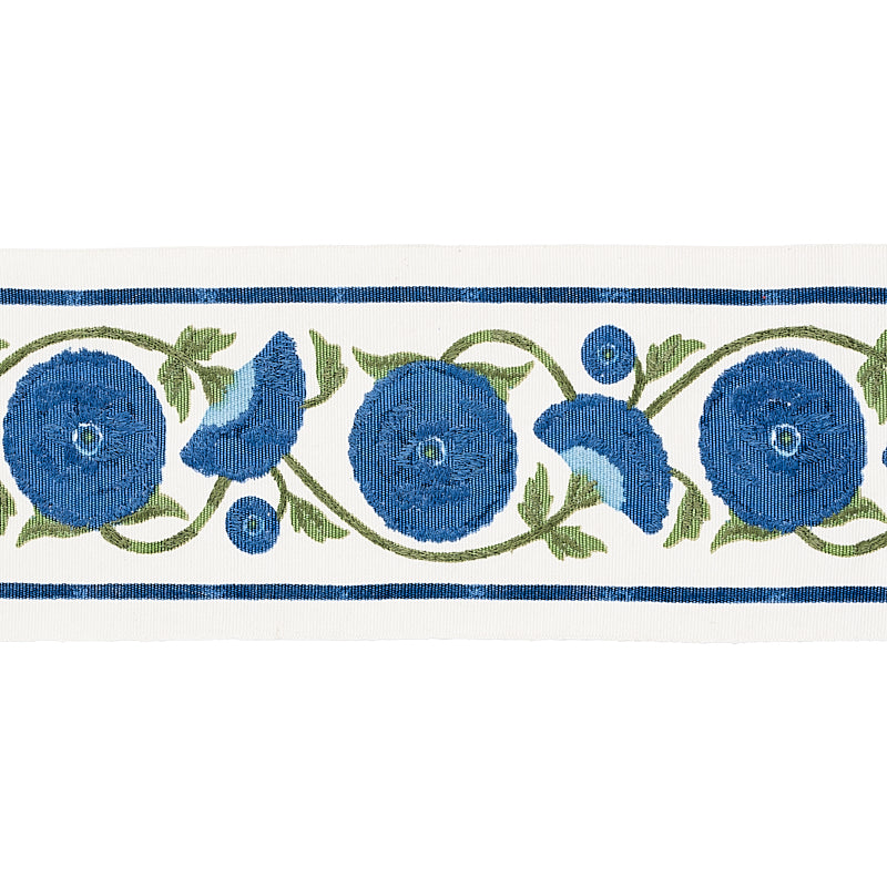 Saranda Flower Embroidery Tape | Royal